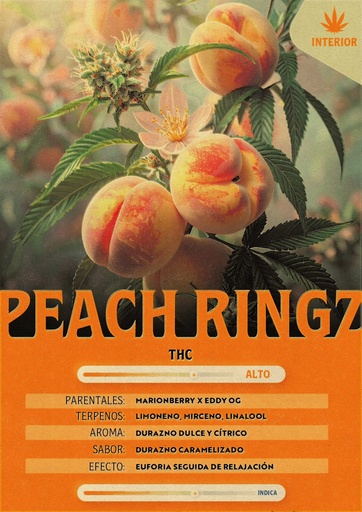 [MFI_PR5G] Peach Ringz (5 Gramos) 
